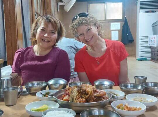 Having Dinner in Seoul
