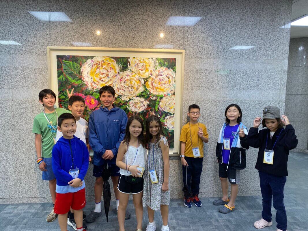 Summer Camp Students exploring Art Galleries