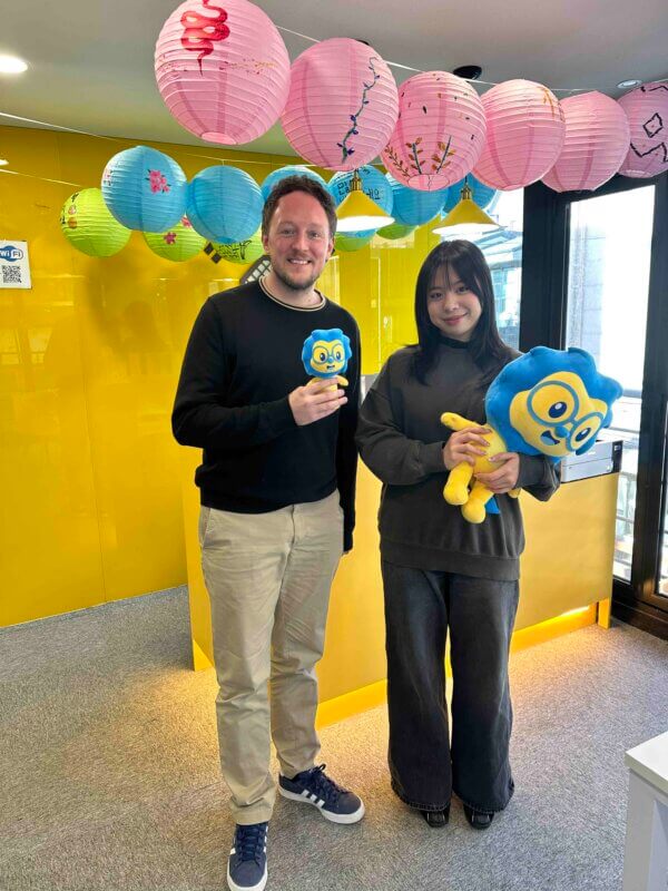 Hailee and Max at LTL Language School Seoul Korea